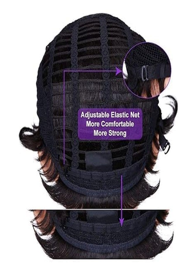 FCHW-wig FCHW Mens Short Brown Wigs Short Hair Wig Mens Wigs Short Straight Hair Wig Synthetic Hair Full Wig for Male - Image 5
